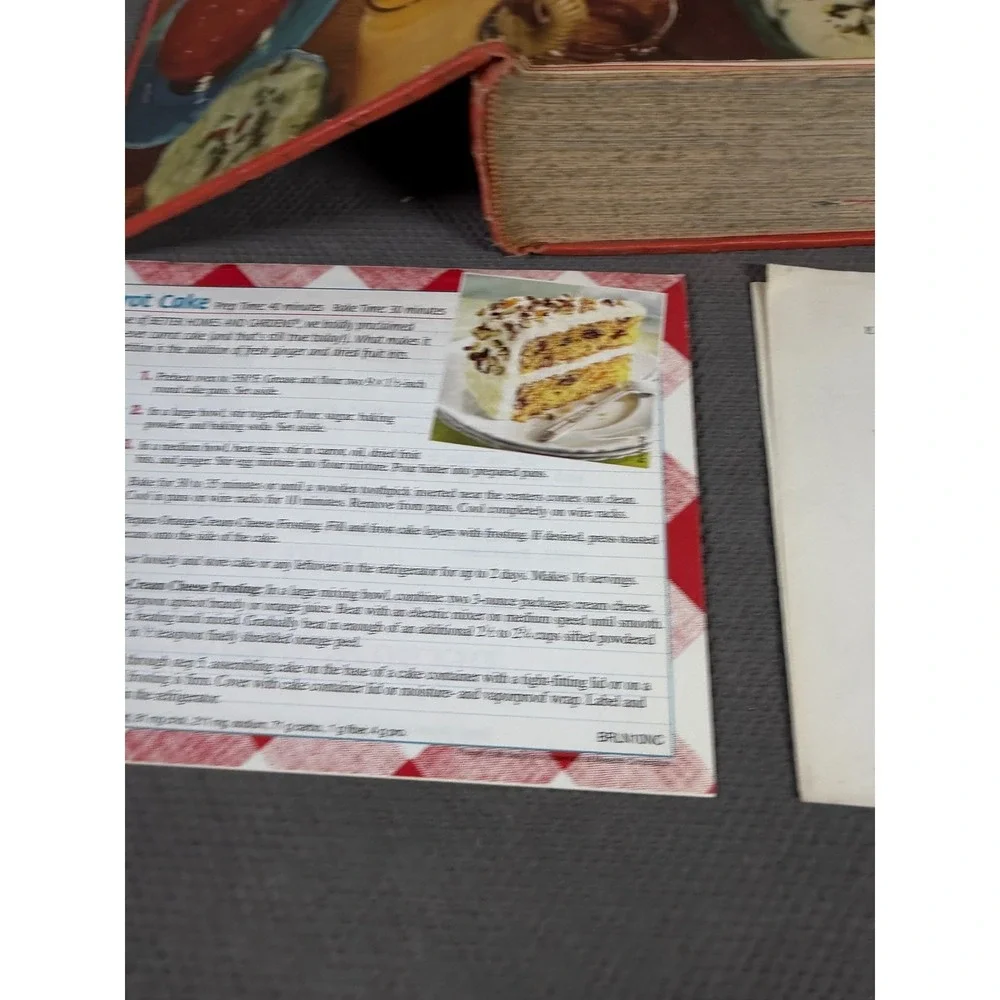 Vintage Culinary Arts Institute Enclyopedia Cookbook Red Polka Dot Binder & 1959